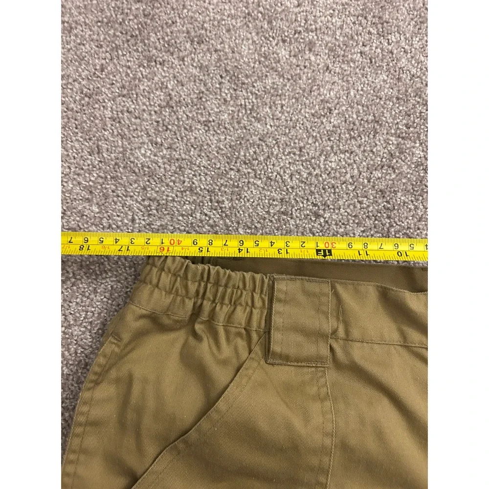 VTG Haband Cargo Shorts Mens 36 Khaki Tan Excellent Elastic Waist Utility Pocket